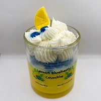 Lemon Blueberry Crumble Dessert Candle