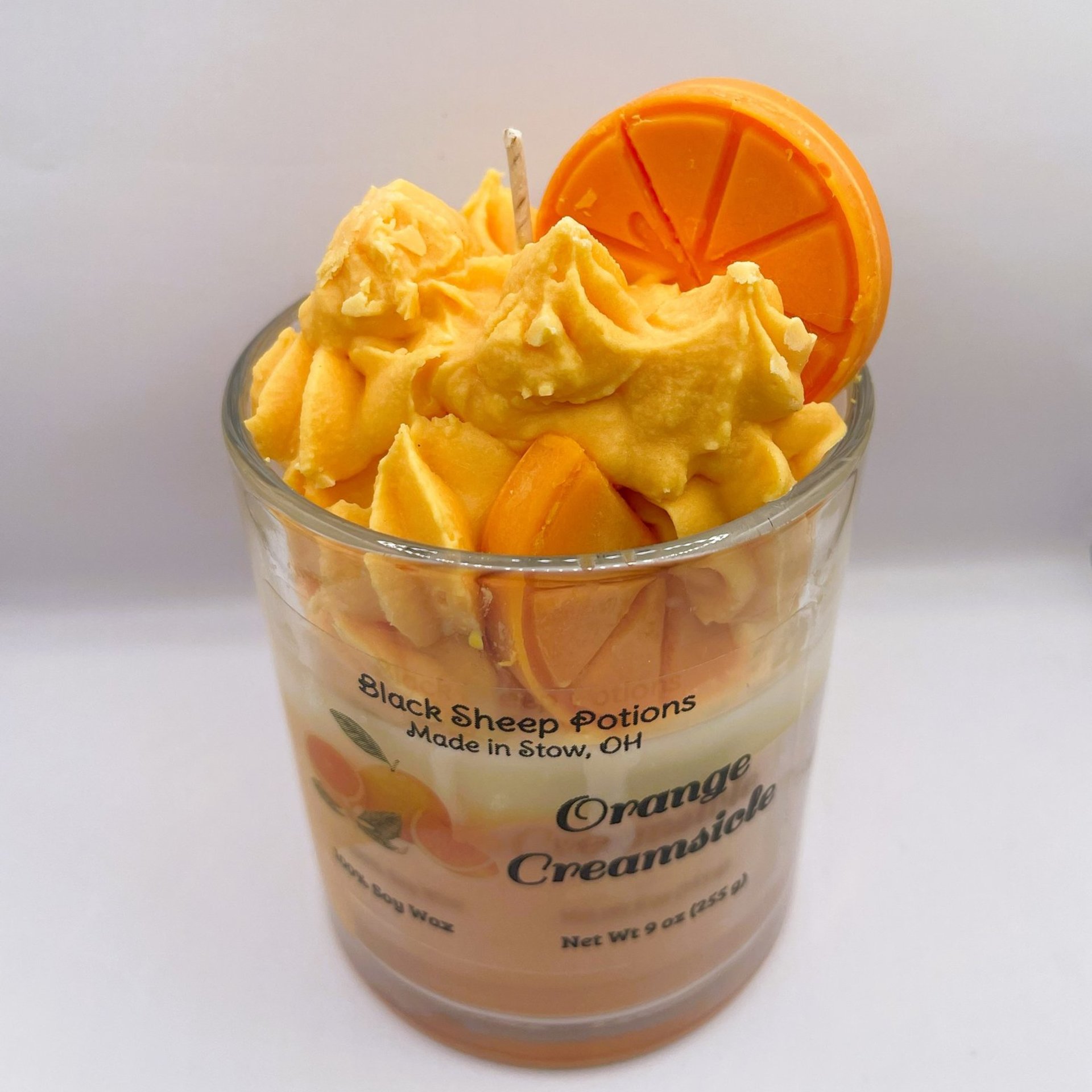 Orange Creamsicle Dessert Candle