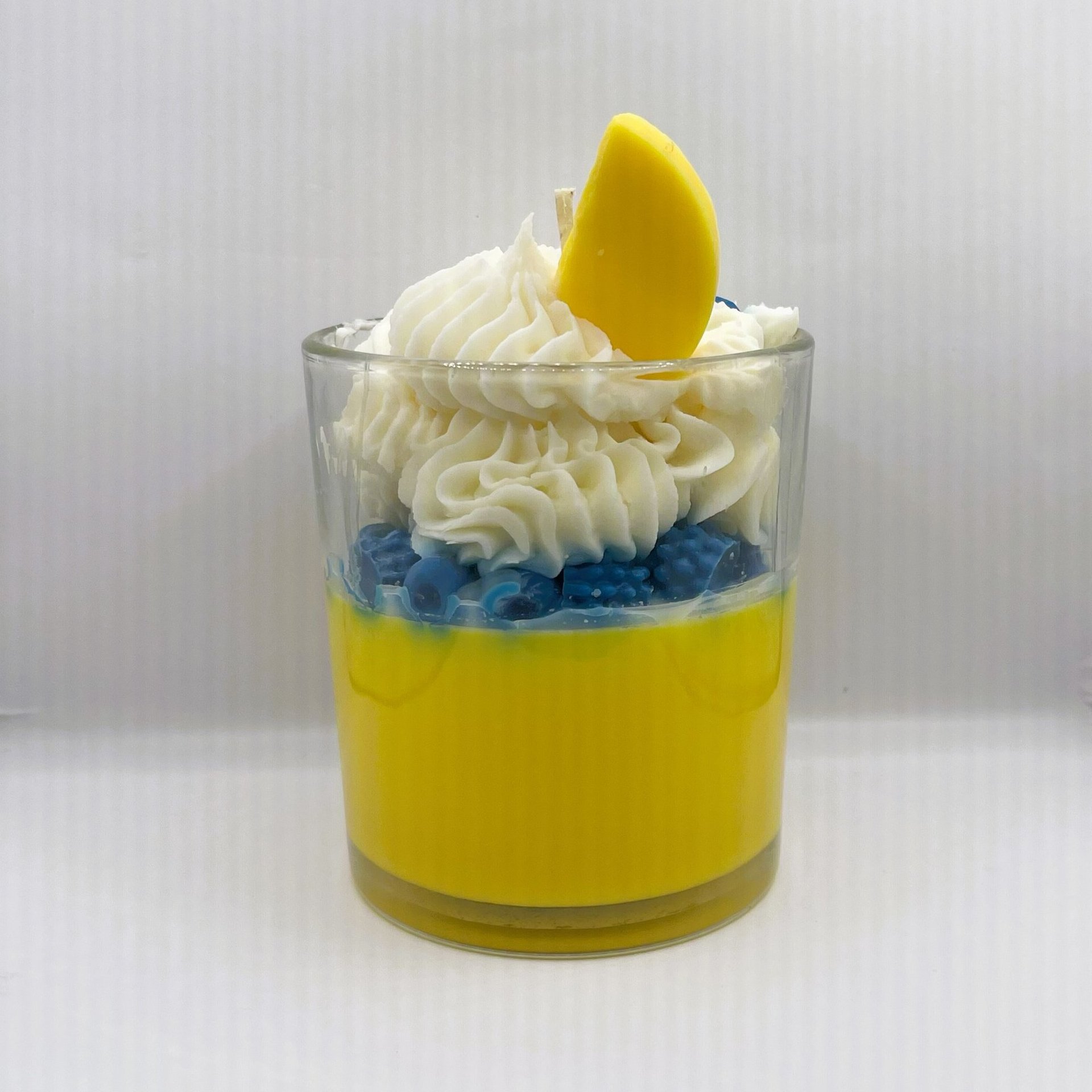 Lemon Blueberry Crumble Dessert Candle