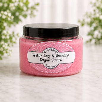 Water Lily & Jasmine Creamy Sugar Scrub, 8 oz