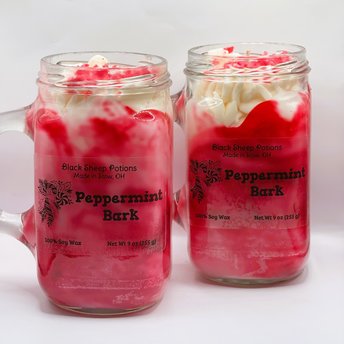 Peppermint Bark Dessert Candle