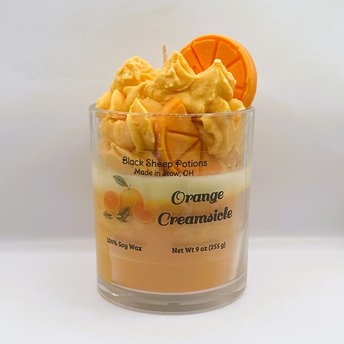 Orange Creamsicle Dessert Candle