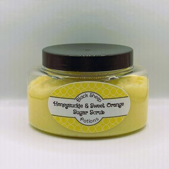 Honeysuckle & Sweet Orange Creamy Sugar Scrub, 8 oz