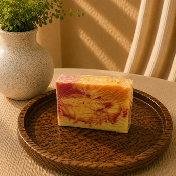 White Peach & Hibiscus Goat Milk Soap